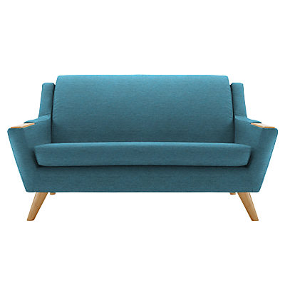G Plan Vintage The Fifty Five Small 2 Seater Sofa Fleck Blue G Plan Vintage The Fifty Five Small 2 Seater Sofa Fleck Blue
